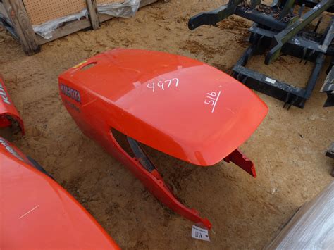 5 with the filter on one machine, the other identical machine but 2 years older holds 12. . Kubota mx5100 hood for sale
